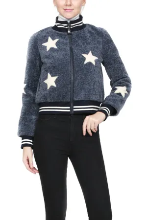 THEO - Star Baseball Sheepskin Jacket