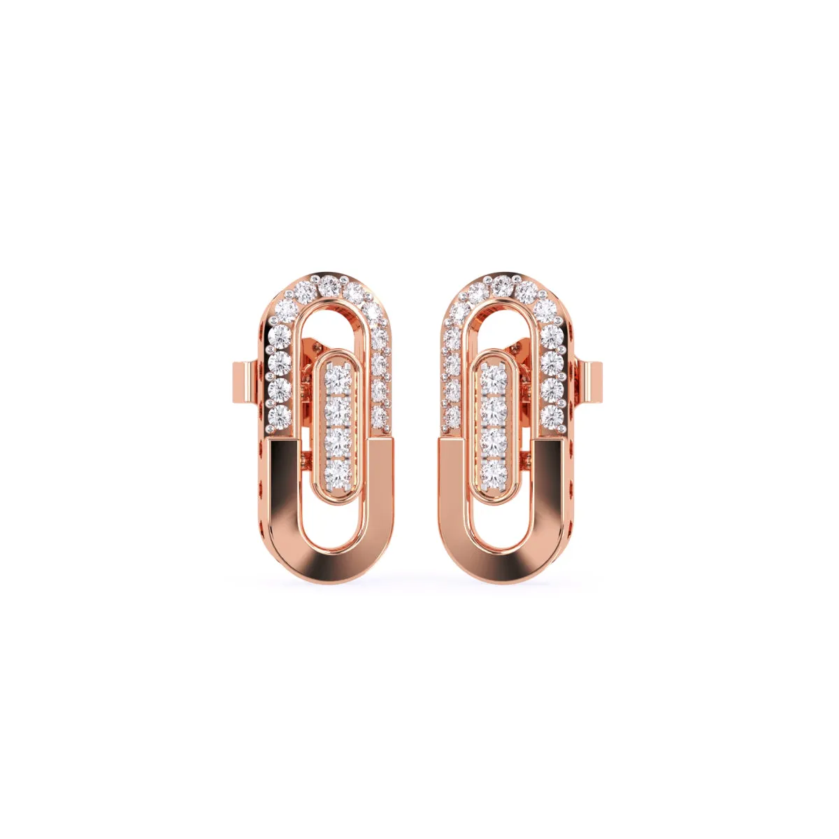 Timeless 14K Gold And Diamond Earrings