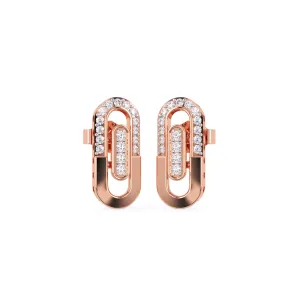 Timeless 14K Gold And Diamond Earrings