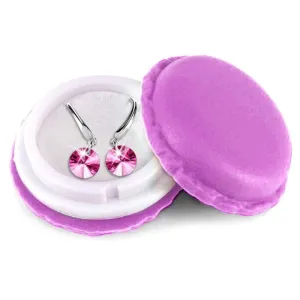 Timeless Crystal Drop Earrings Pink Embellished With SWAROVSKI® Crystals