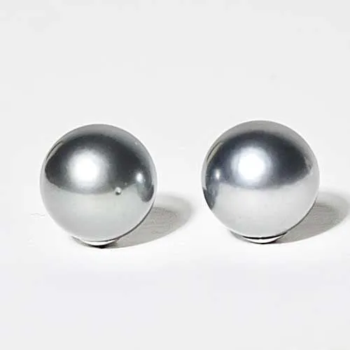 Timeless Elegant Tahitian Pearl Stud Earrings 12mm