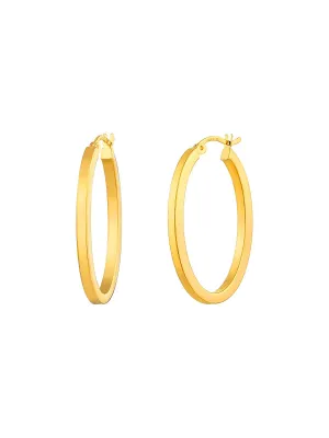 Timeless Oval Large Hoop Earrings