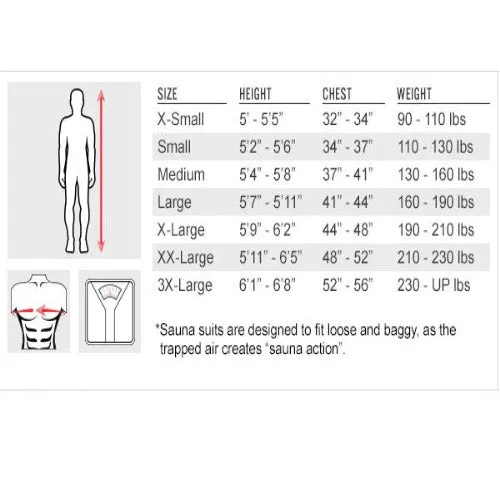 Title Platinum Prevail Rubberized Sauna Suit