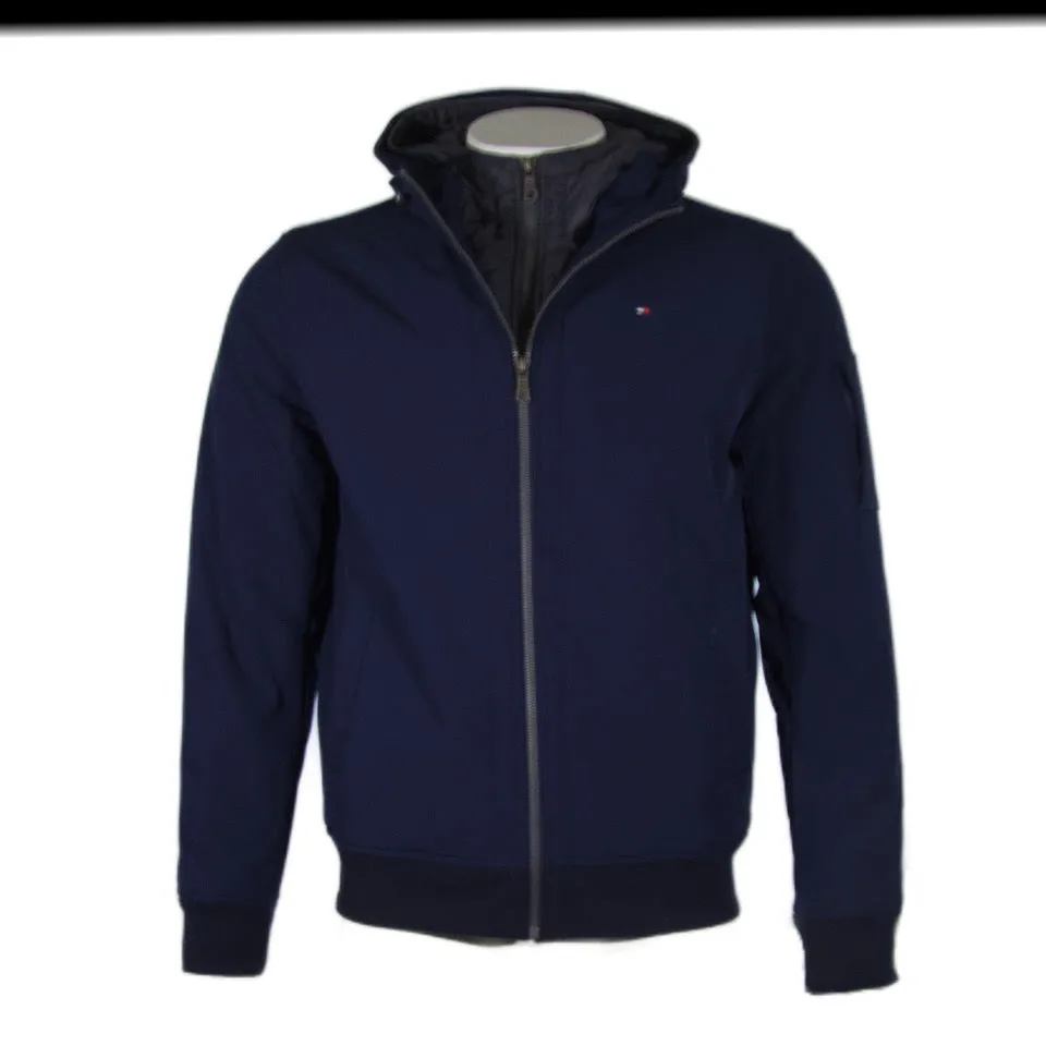 Tommy Hilfiger Men's Jacket Soft Shell Active Filled Bomber Style Full Zip Coat