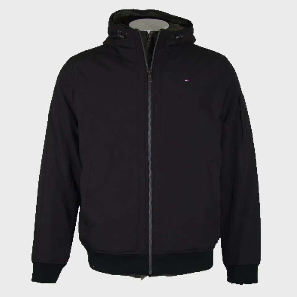 Tommy Hilfiger Men's Jacket Soft Shell Active Filled Bomber Style Full Zip Coat