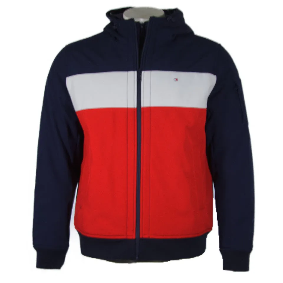 Tommy Hilfiger Men's Jacket Soft Shell Active Filled Bomber Style Full Zip Coat