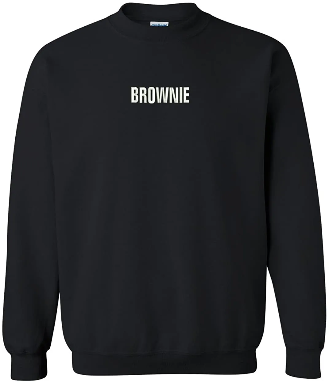 Trendy Apparel Shop Brownie Embroidered Crewneck Sweatshirt