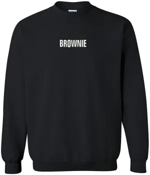 Trendy Apparel Shop Brownie Embroidered Crewneck Sweatshirt