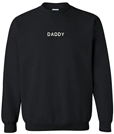 Trendy Apparel Shop Daddy Embroidered Crewneck Sweatshirt