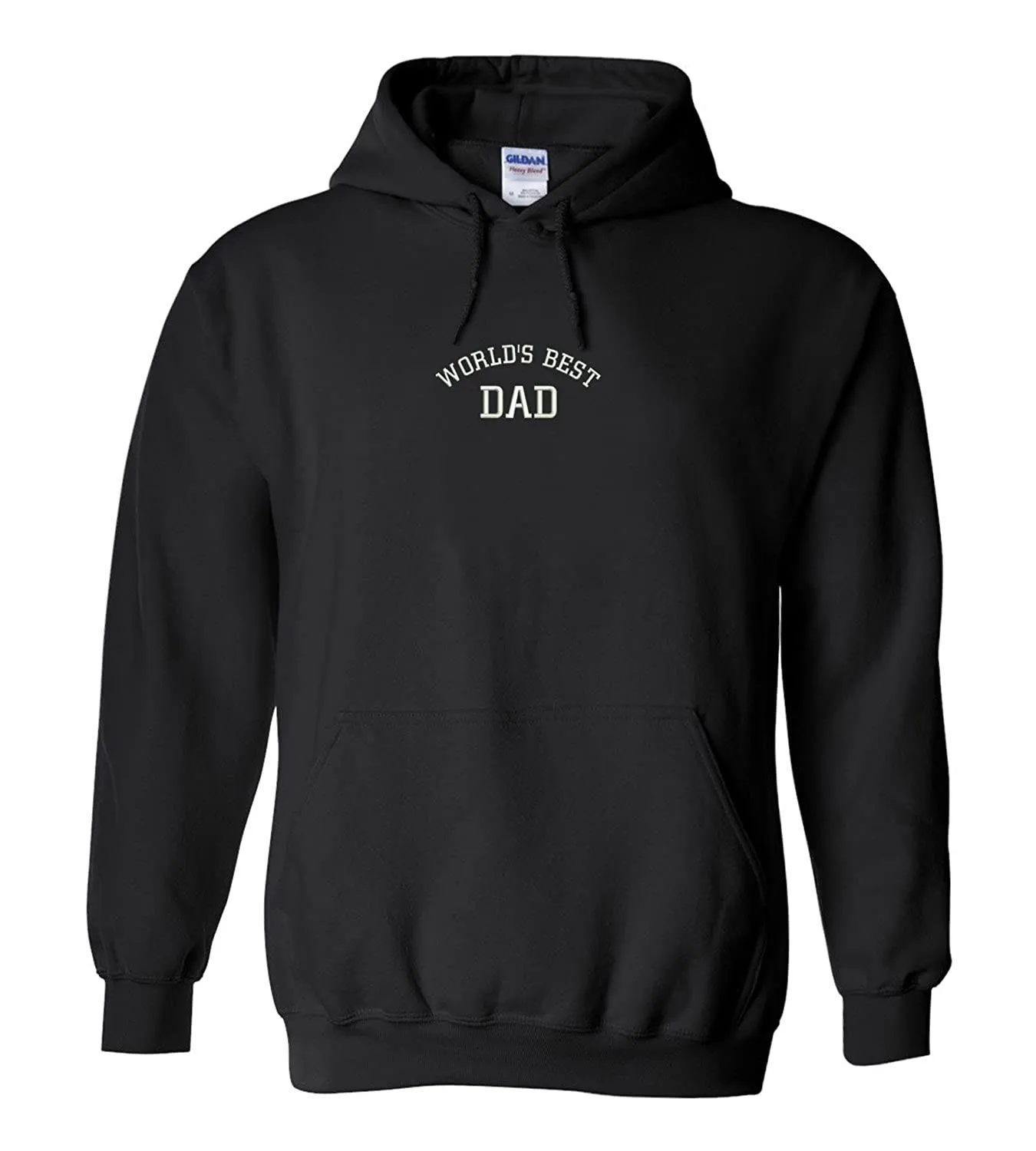 Trendy Apparel Shop Worl's Best Dad Embroidered Heavy Blend Hoodie