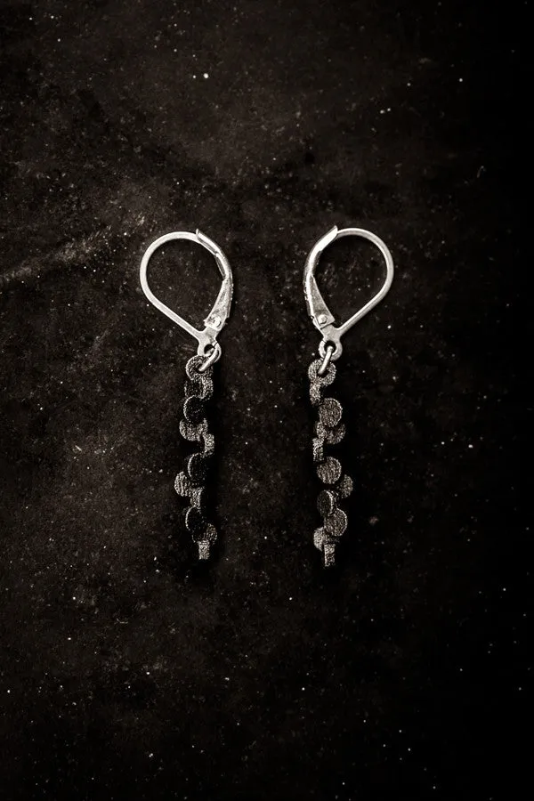 Tubii matte black earrings