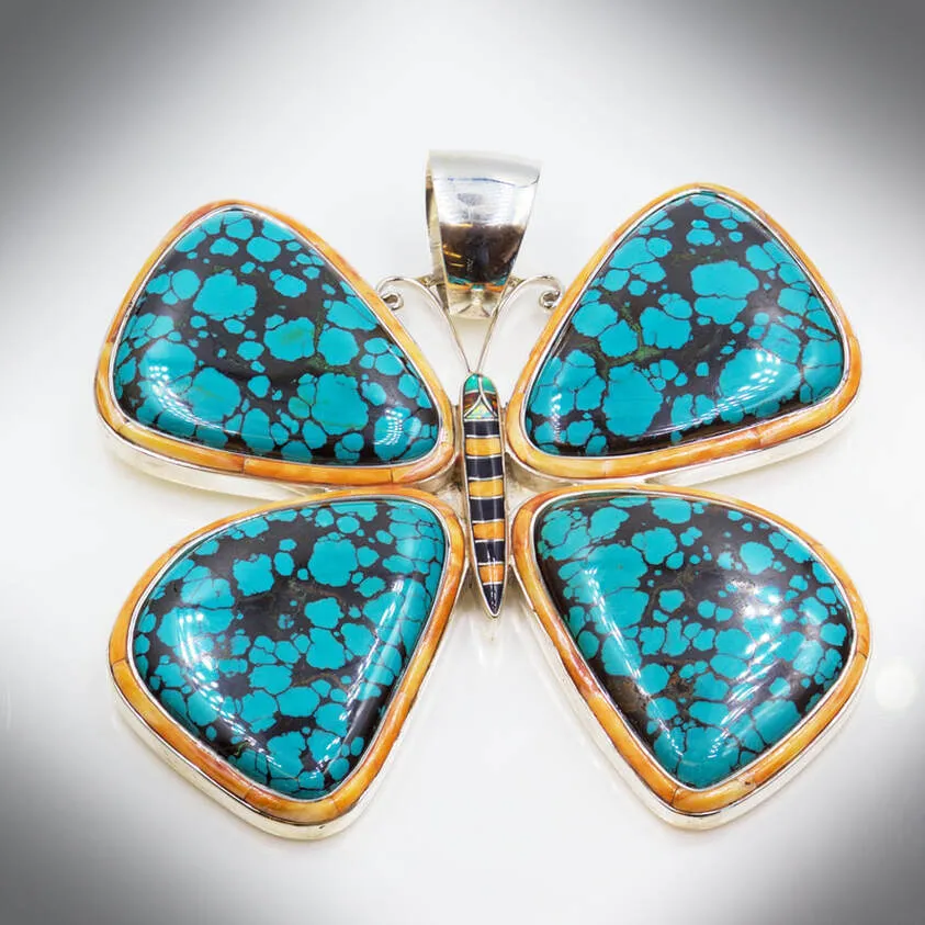 Turquoise Butterfly Pendant