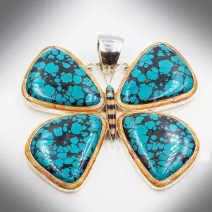 Turquoise Butterfly Pendant