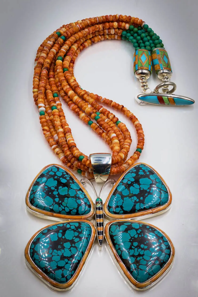 Turquoise Butterfly Pendant