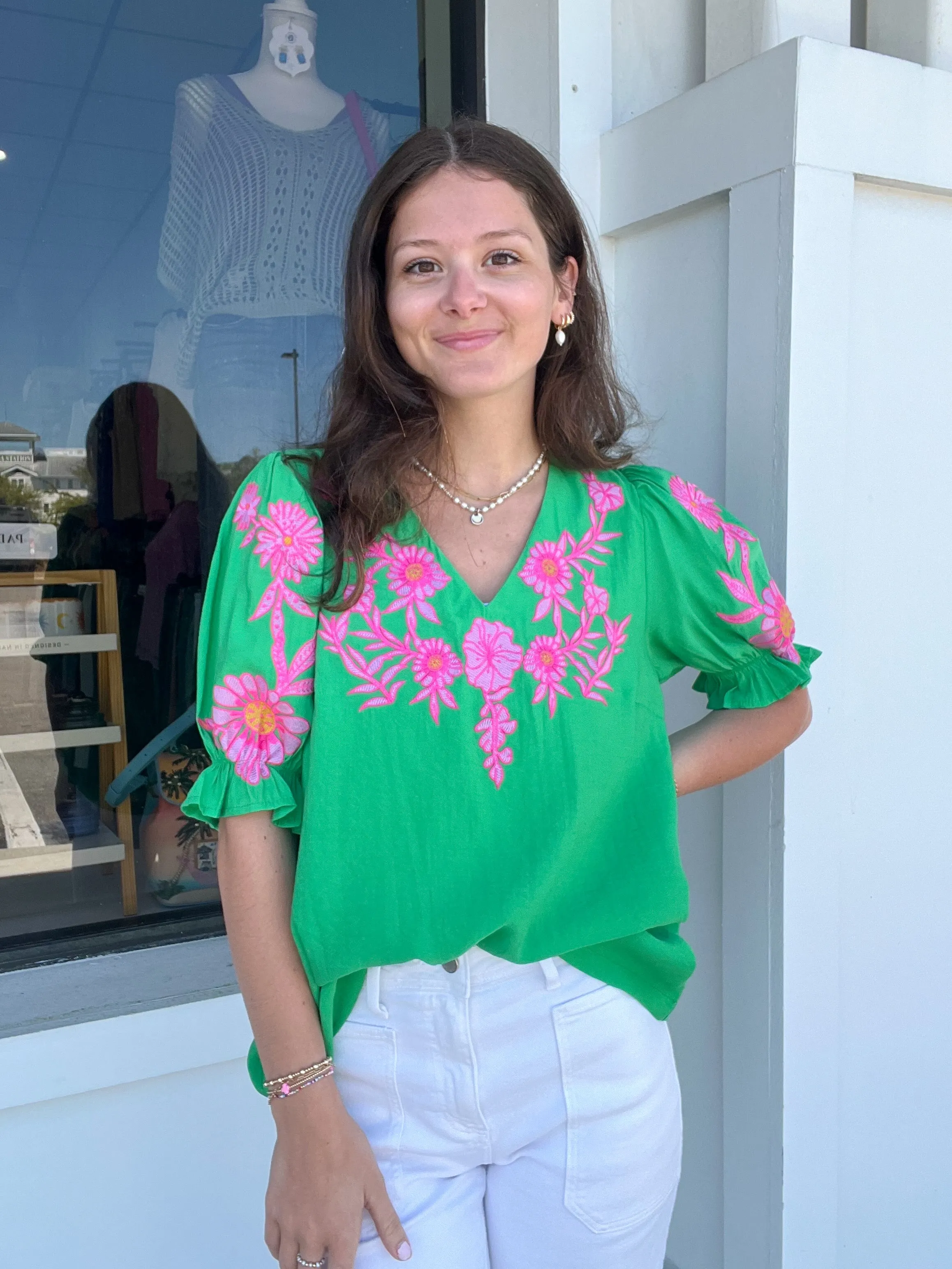Umgee Floral Breakthrough Top