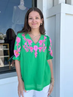 Umgee Floral Breakthrough Top