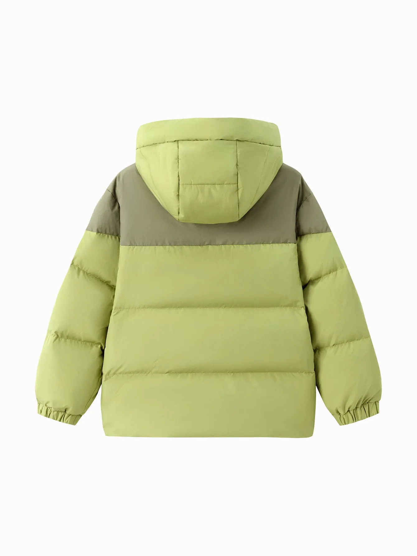 Unisex Family Hooded Tent Pattern Down Jacket