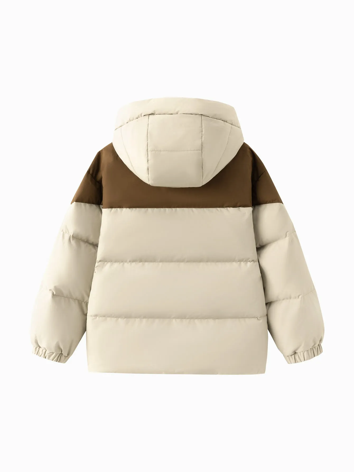 Unisex Family Hooded Tent Pattern Down Jacket