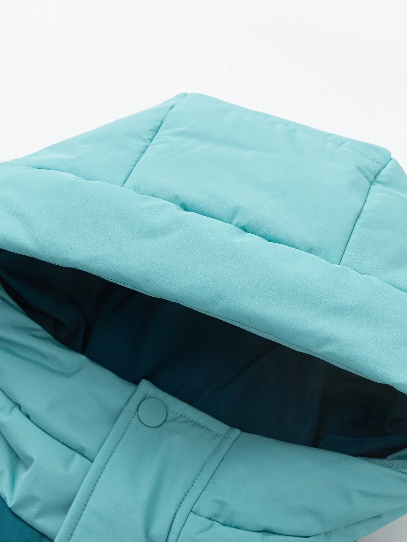 Unisex Family Hooded Tent Pattern Down Jacket