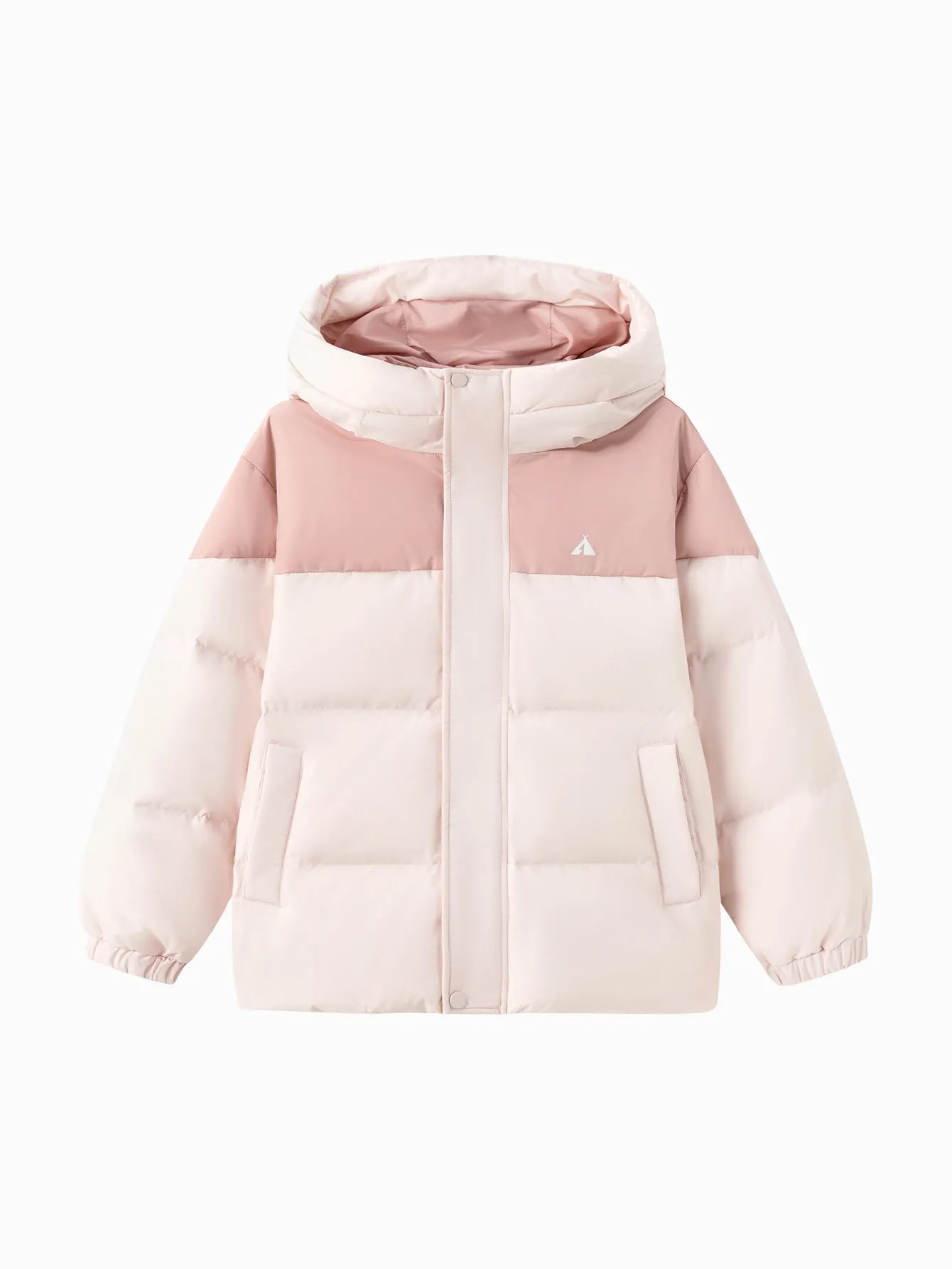 Unisex Family Hooded Tent Pattern Down Jacket