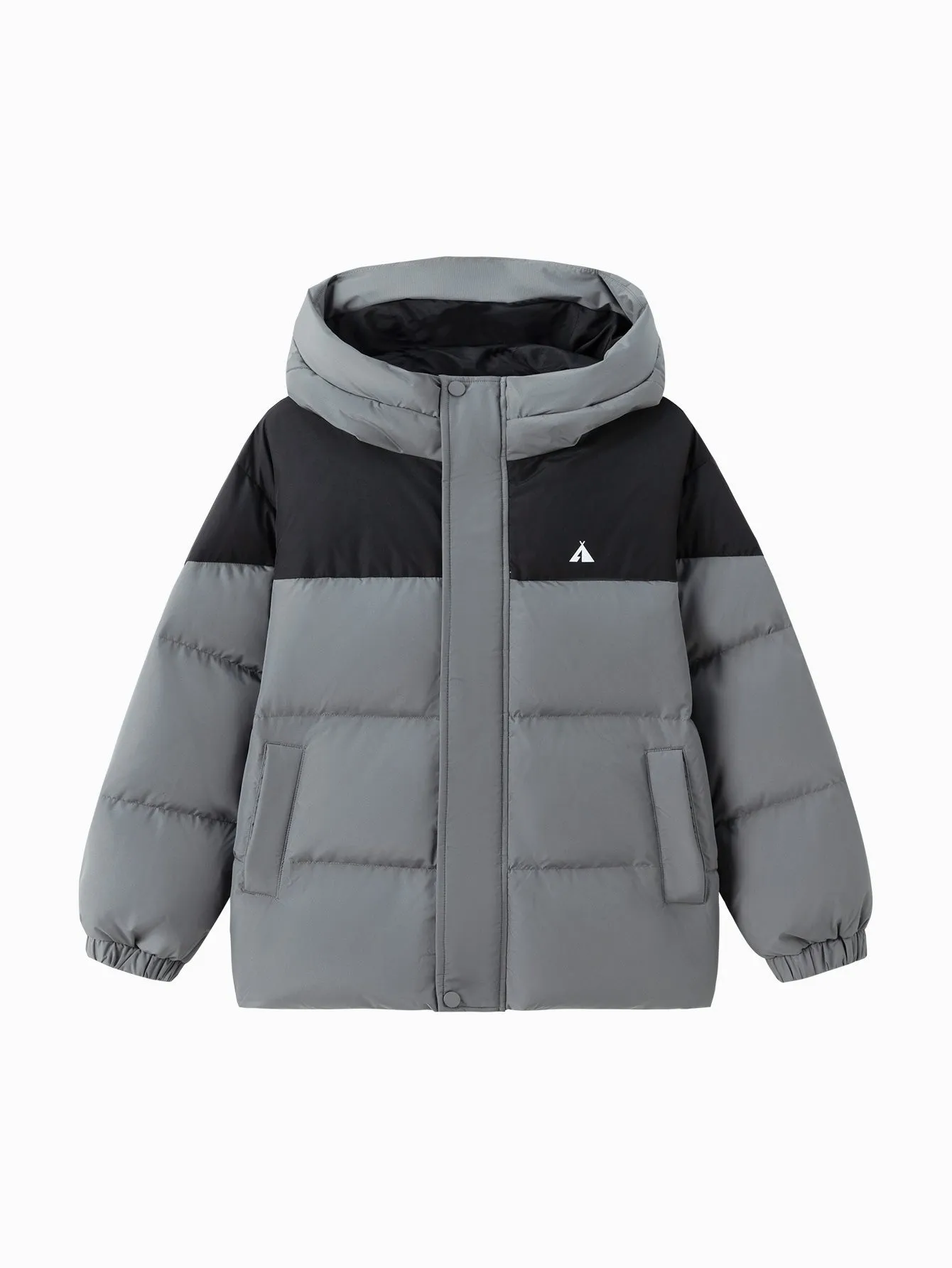 Unisex Family Hooded Tent Pattern Down Jacket