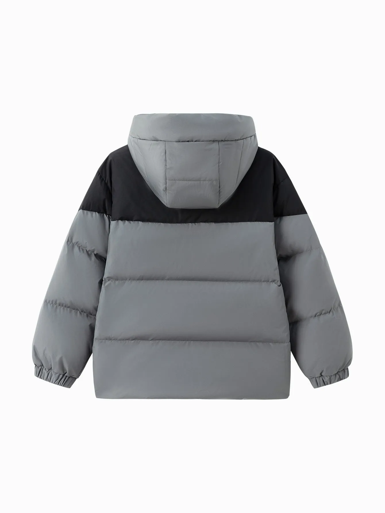 Unisex Family Hooded Tent Pattern Down Jacket