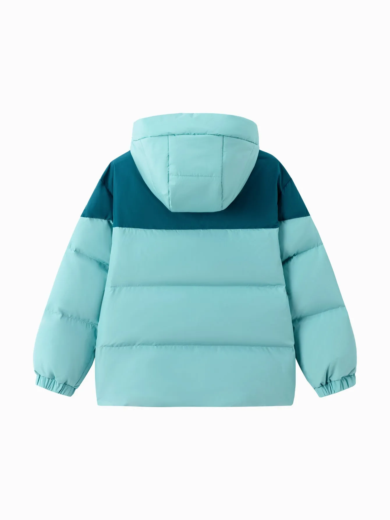 Unisex Family Hooded Tent Pattern Down Jacket