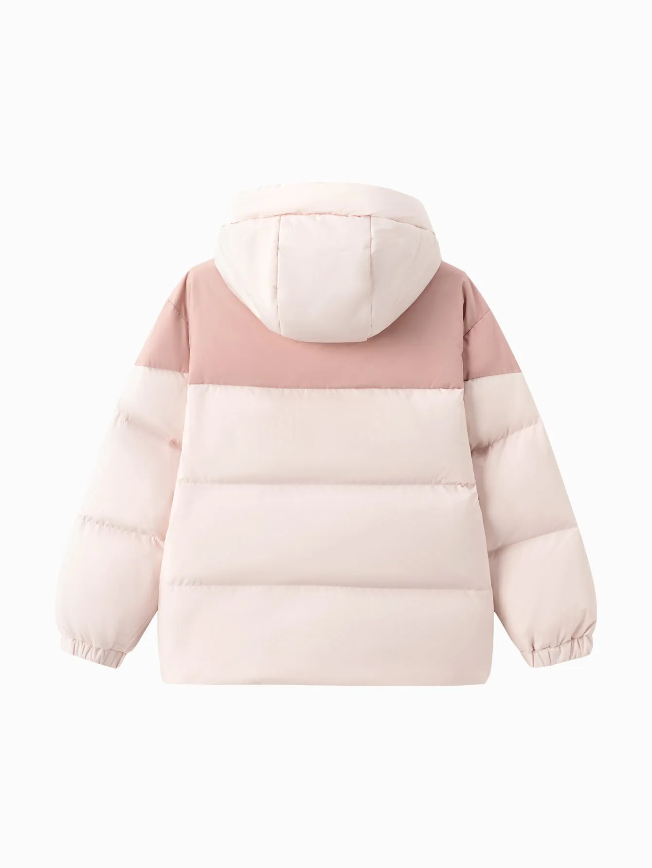 Unisex Family Hooded Tent Pattern Down Jacket