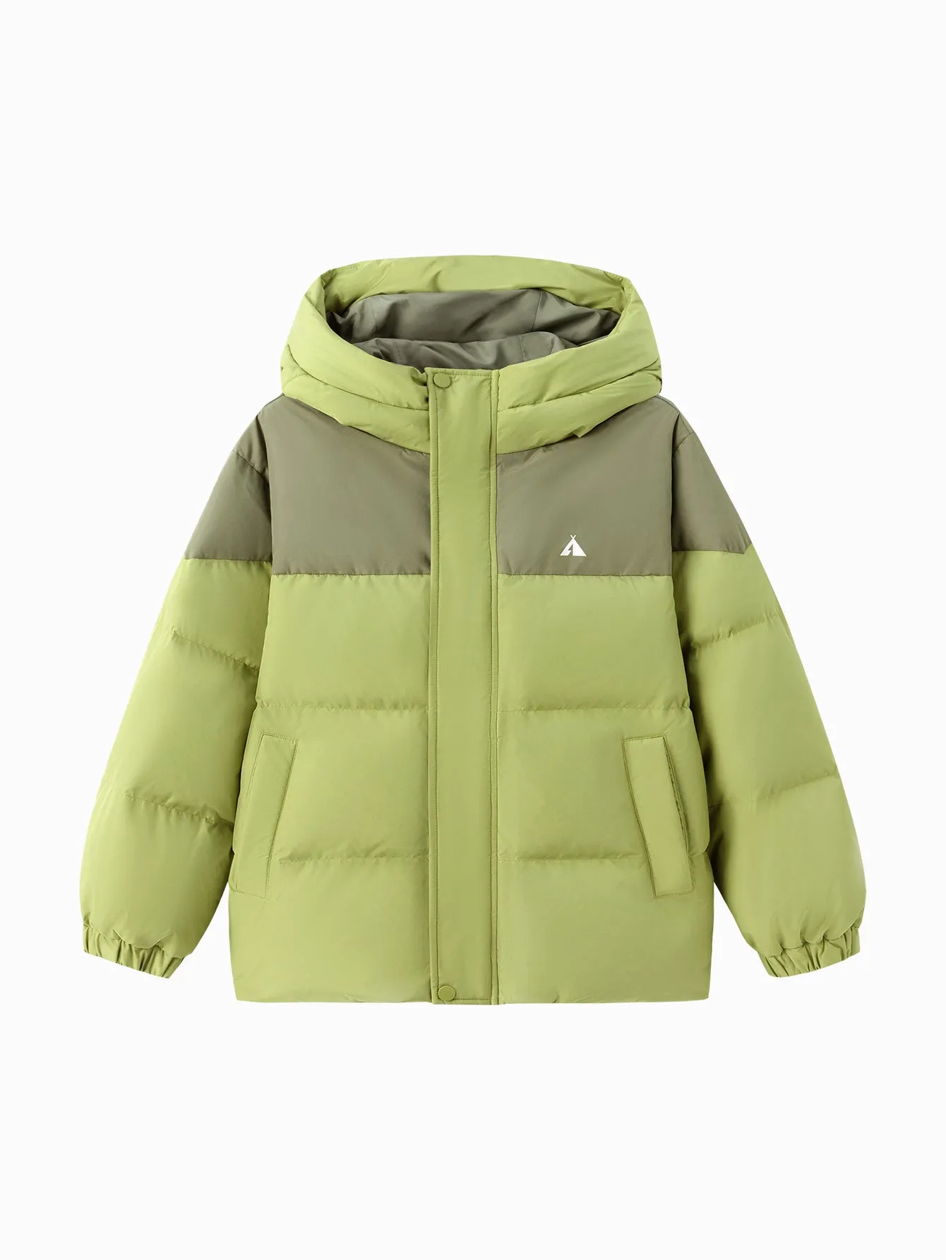 Unisex Family Hooded Tent Pattern Down Jacket