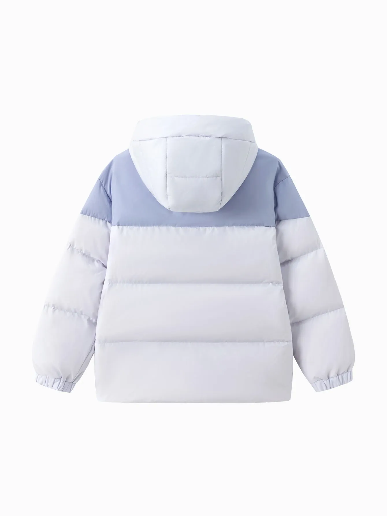 Unisex Family Hooded Tent Pattern Down Jacket