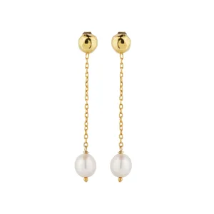 Vama | Rhea Earrings | Metal-Sterling Silver | Stone-White Pearl | Finish-Shiny