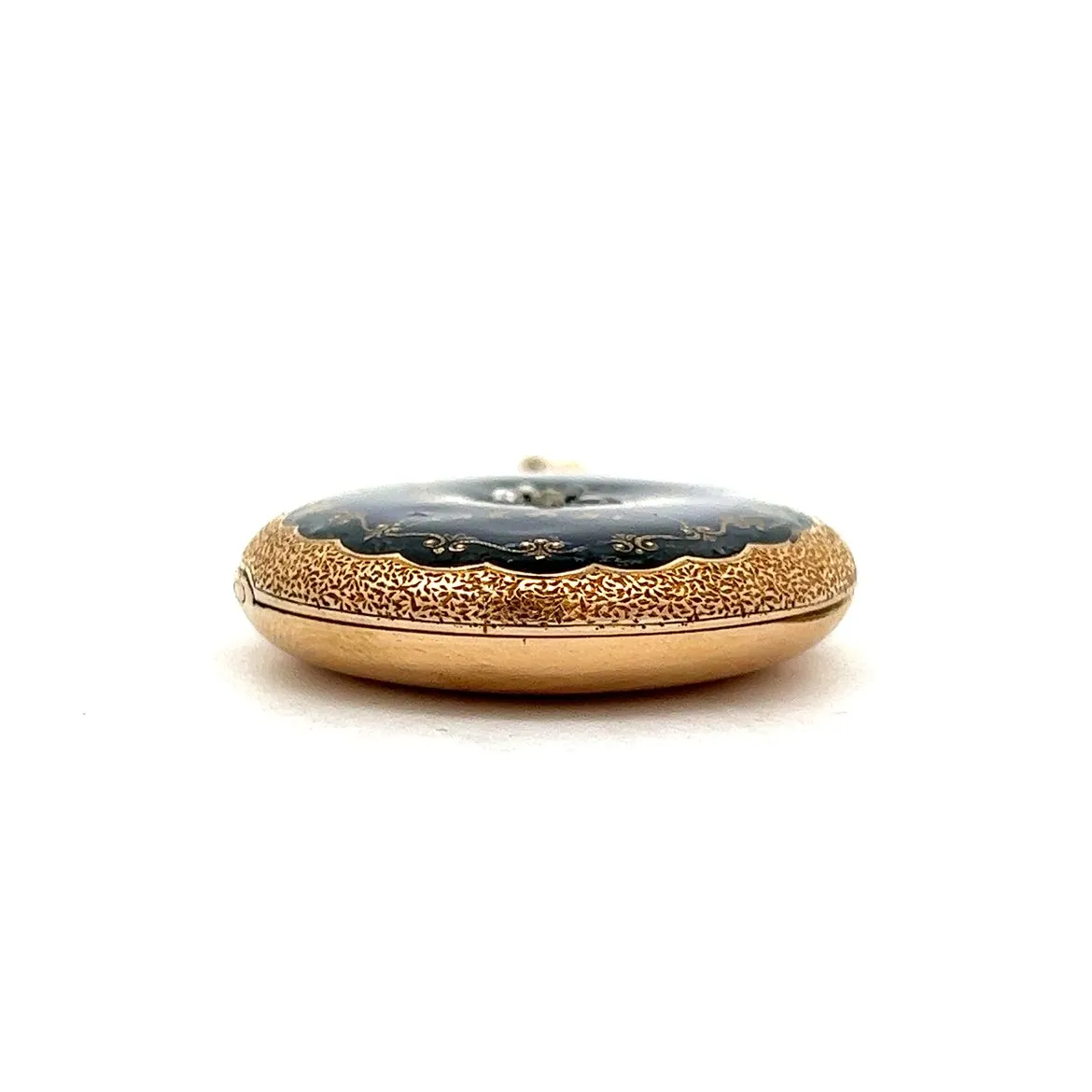 Victorian Diamond Pendant Necklace in 14k Yellow Gold