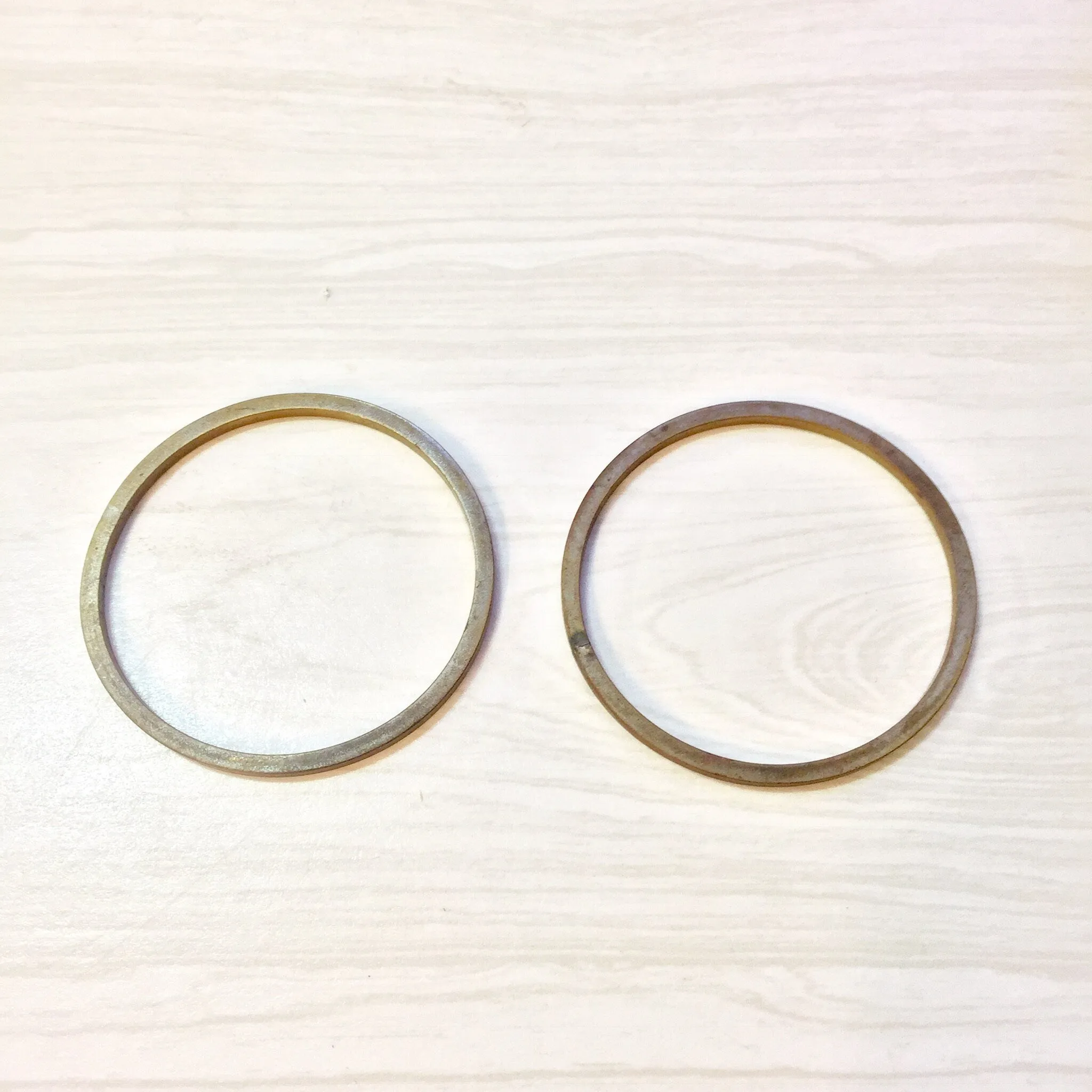 Vintage Brass Bracelet, Brass Bangles, Bangle Bracelet, Brass Jewelry, Brass, Vintage Jewelry, Bangles, Set of Two, Small Bracelet