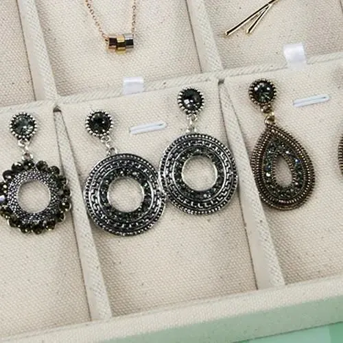 Vintage-Inspired Caster Earrings Embellished With Olive Crystals for Timeless Elegance