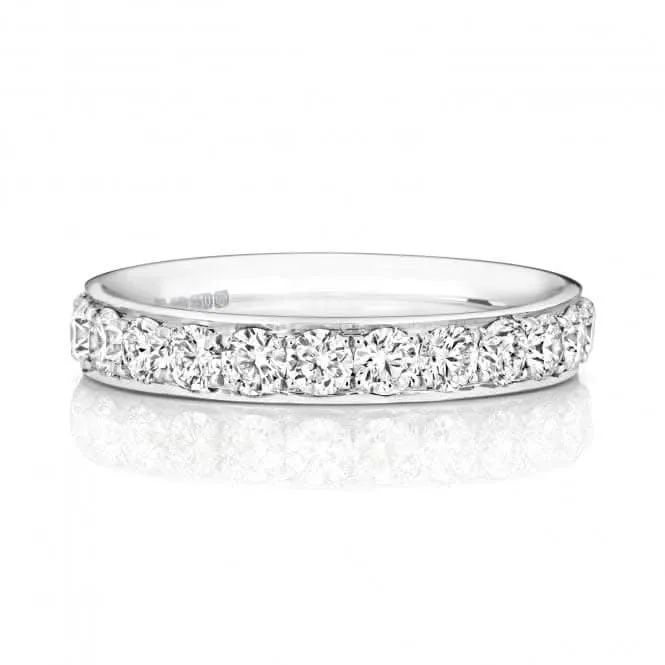 Wedding Band 18ct White Gold Diamond Eternity Ring WQ256W/I