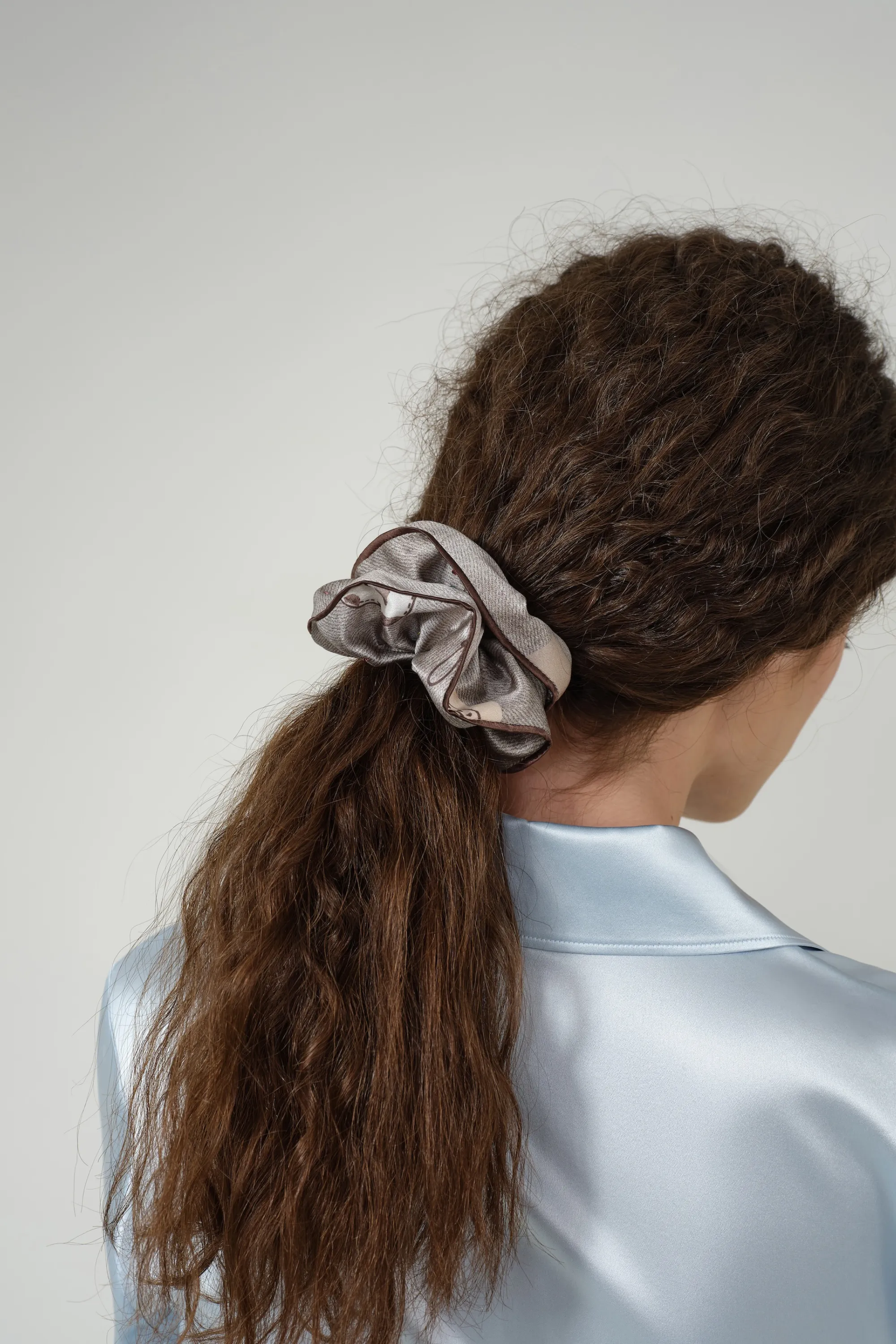 Western Cowboy Print Silk Hair Bands